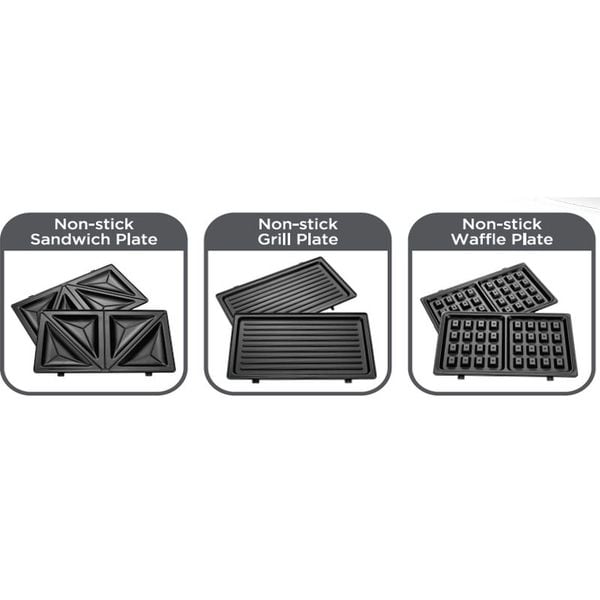 Black + Decker Grill Waffle Sandwich Maker G2 (3in1) Buy2day.pk